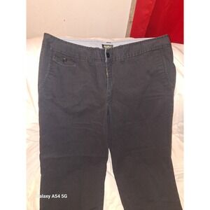 A10. Eddie Bauer Vashon Fit Navy Crop Pants Womens 16 Tall Stretch Cotton Chino